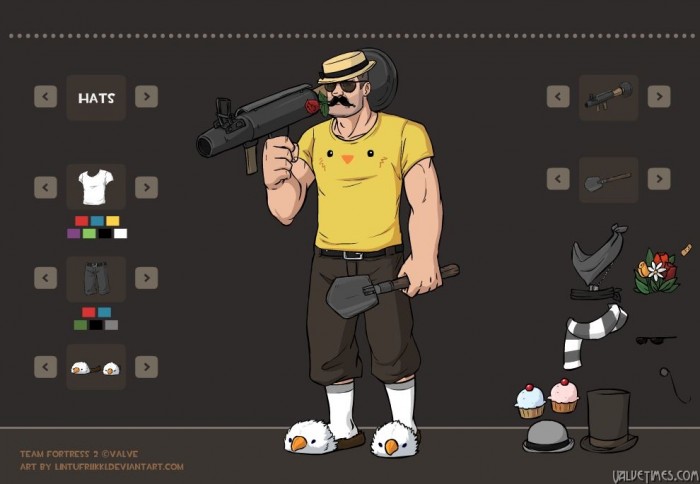 TF2 Soldier Dressup game