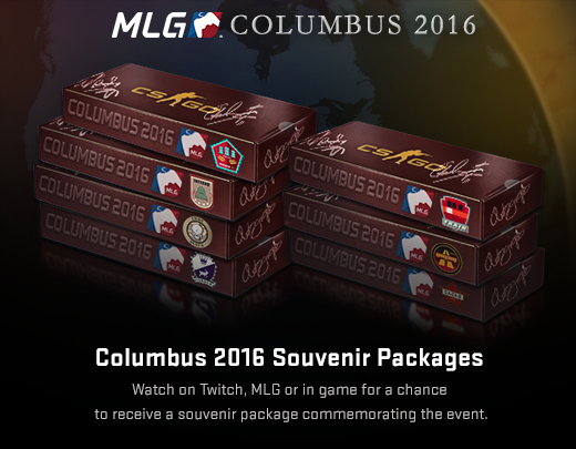 MLG Columbus 2016 сувенирные пакеты
